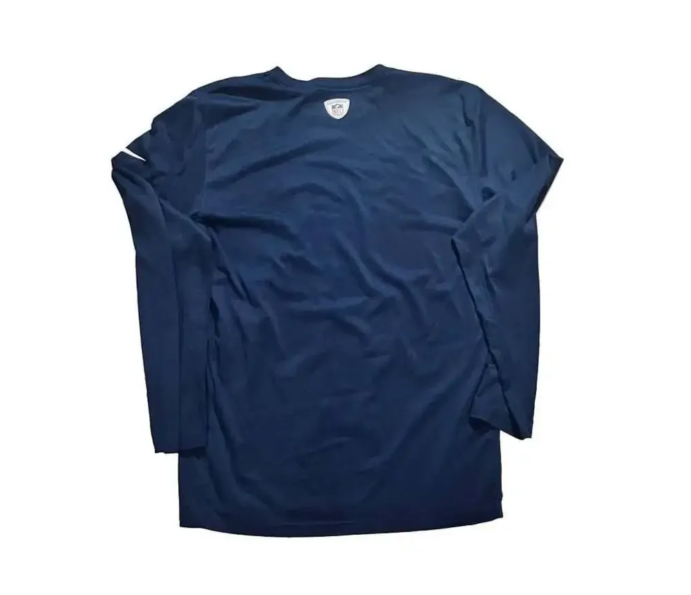 Nike Denver Broncos NFL Dri-Fit Navy Blue Long Sleeve T-Shirt